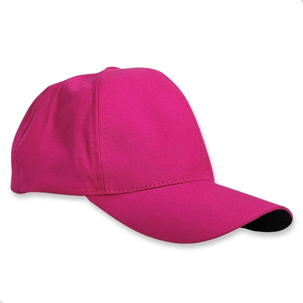 Boné Liso Rosa Unidade Envio Imediato Brim
