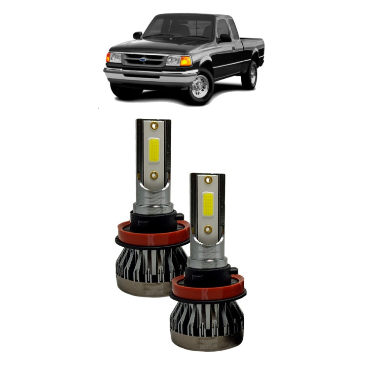 Par Lampada LED Farol Ranger 1994 a 1996 HB5 6500K