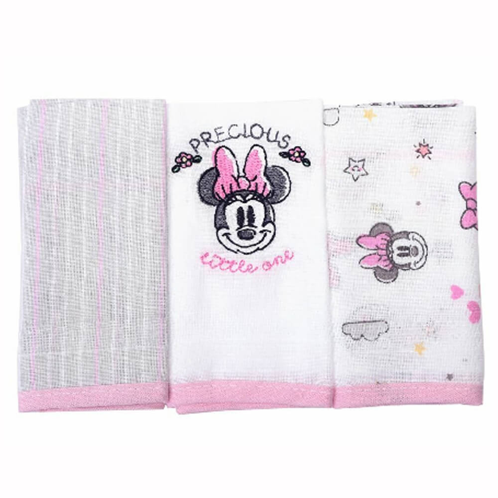 Kit Pano De Boca Minasrey Bordado Estampa Minnie - 03 Peças em Oferta na Shopee