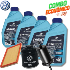 KIT TROCA DE ÓLEO VW 5W40 + FILTROS (VOYAGE 1.0 8V 2008 > 2015)