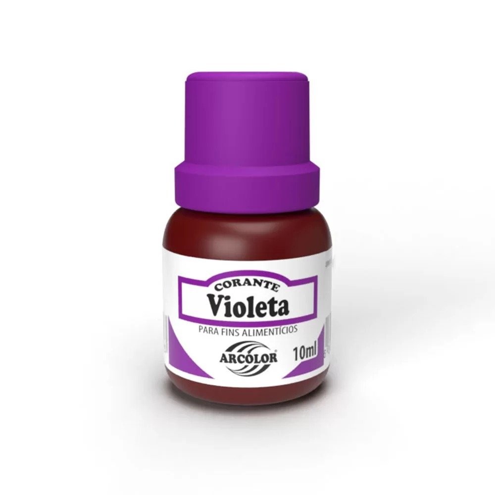 Corante Líquido 10ml - Arcolor Violeta em Oferta na Shopee