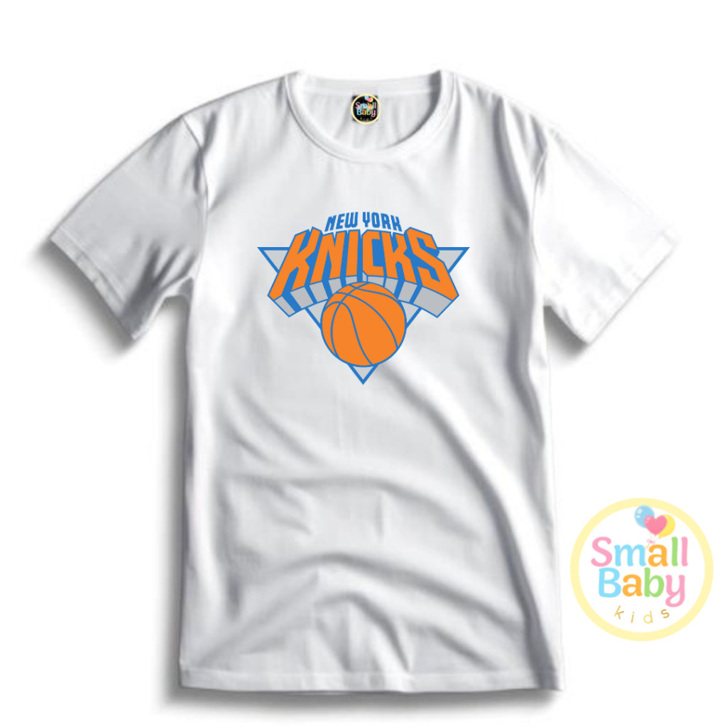 Camiseta/Camisa Infantl/Juvenil Unissex Times de Basquete USA New York Knicks Em Algodão
