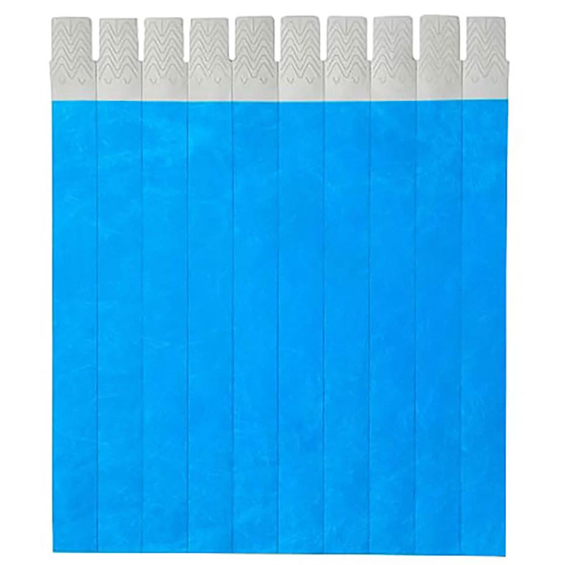 Pulseira de identificação tyvek Azul com 50 unidades Singularis