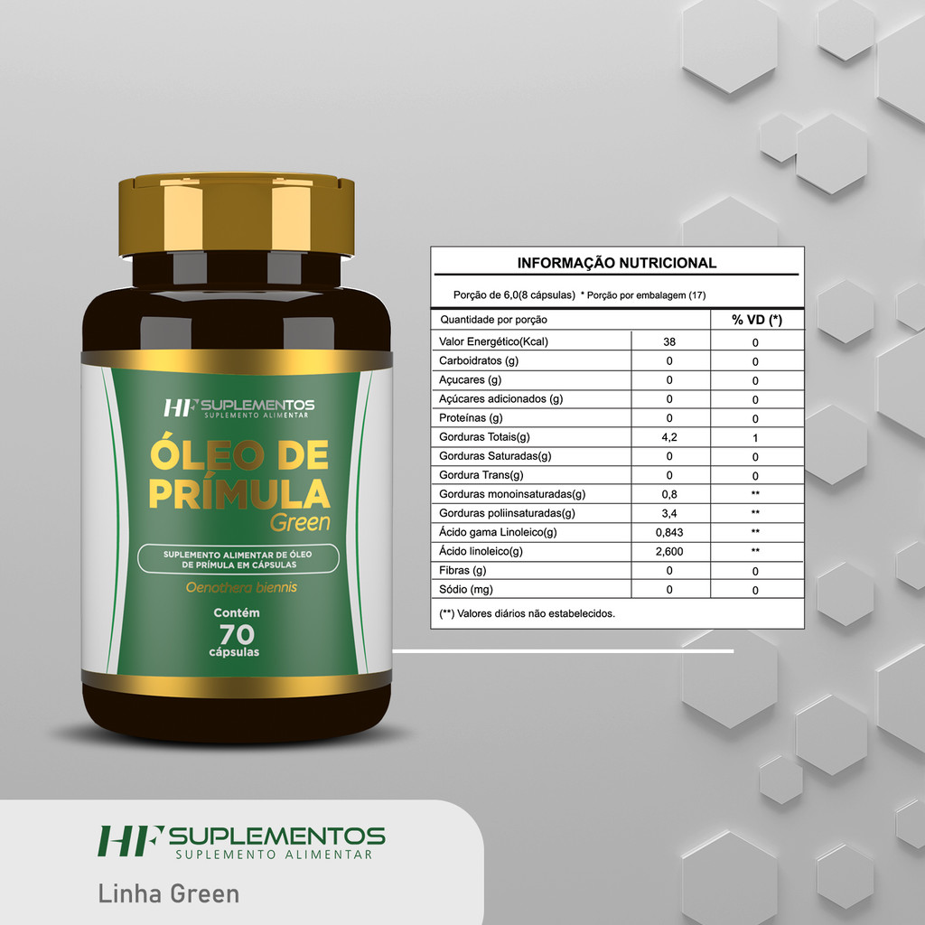 OLEO DE PRIMULA HF SUPLEMENTS 70 CAPS
