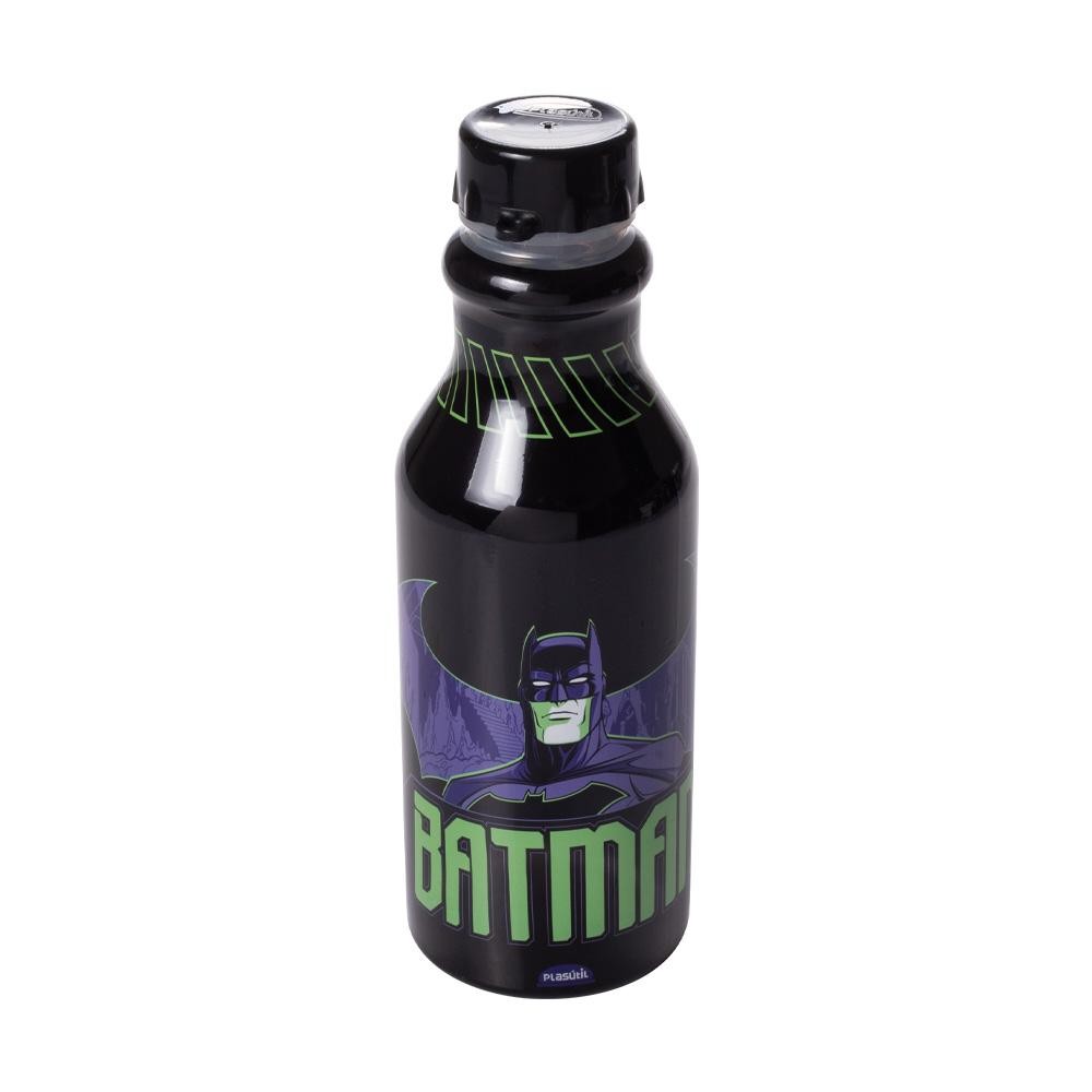 Garrafa Batman 500 ml Lancheira Infantil Passeio Plasútil - Home & Living