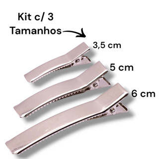 Bico de Pato Duas Garras Kit 60 unidades Presilha Garra Dupla Aplique de Cabelo em Oferta na Shopee