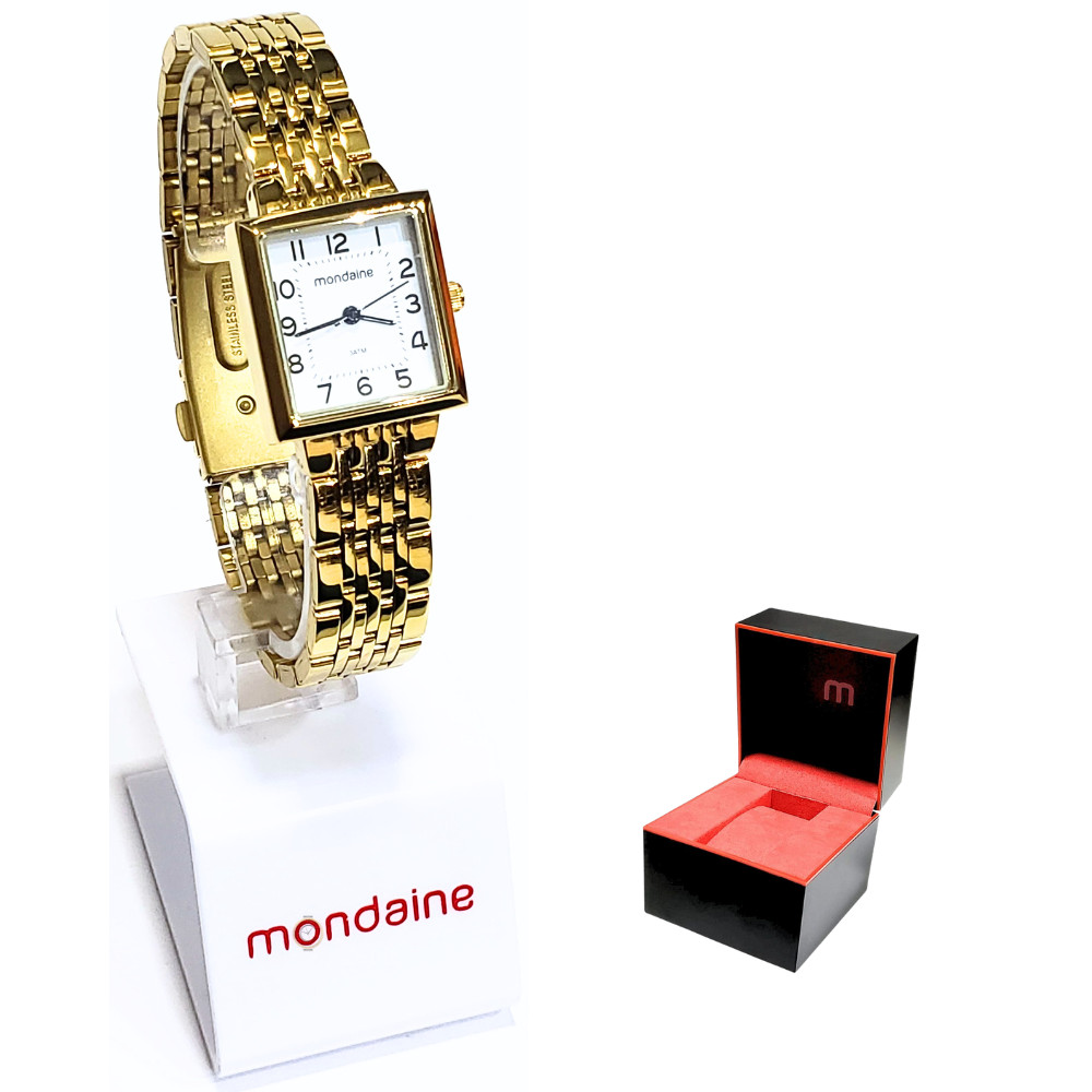 Relógio Mondaine Feminino Analógico Dourado 32378LPMVDE1 em Oferta na Shopee