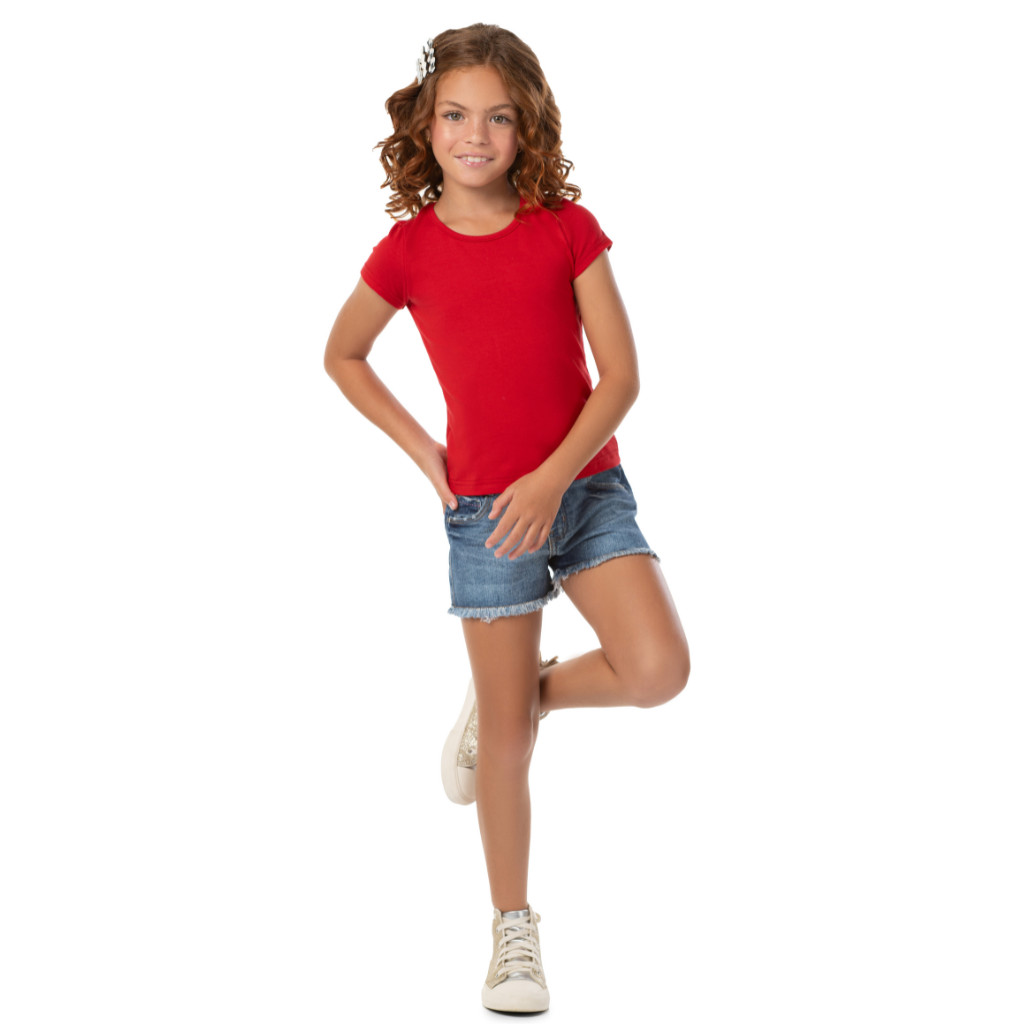 Blusinha Basica Cotton Infantil Moda Infantil Alta Qualidade Conforto E Estilo Ideal Para O Dia A Dia