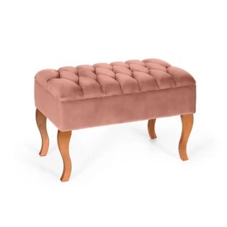Puff Banqueta Soffia Decorativo Captonado Para Sala Ou Quarto Rosa em Oferta na Shopee