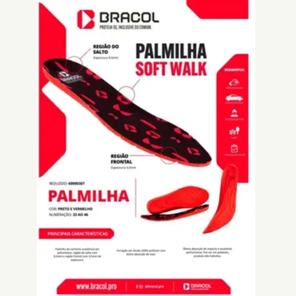 PALMILHA ENCARTELADA DE PU BRACOL