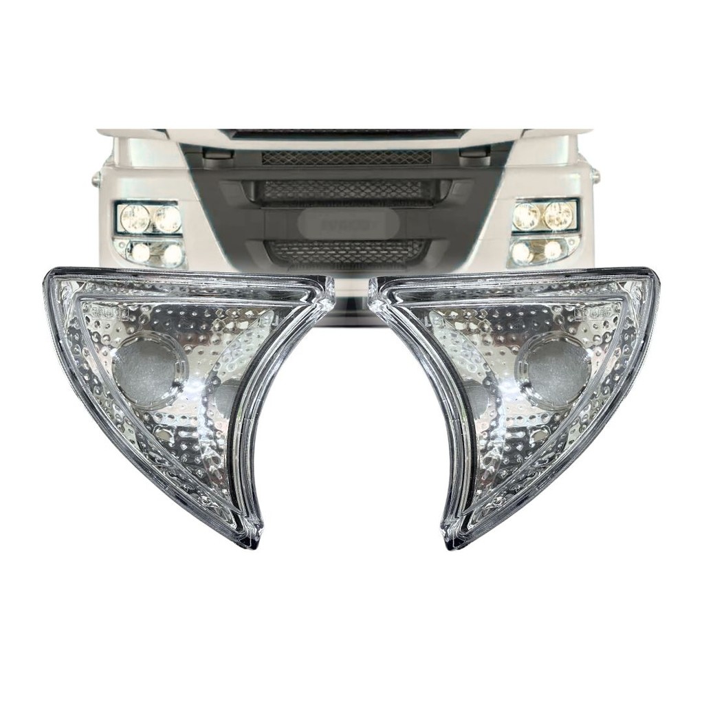 Par Lanterna Seta Pisca Compativel Iveco Stralis Hiway White em Oferta na Shopee