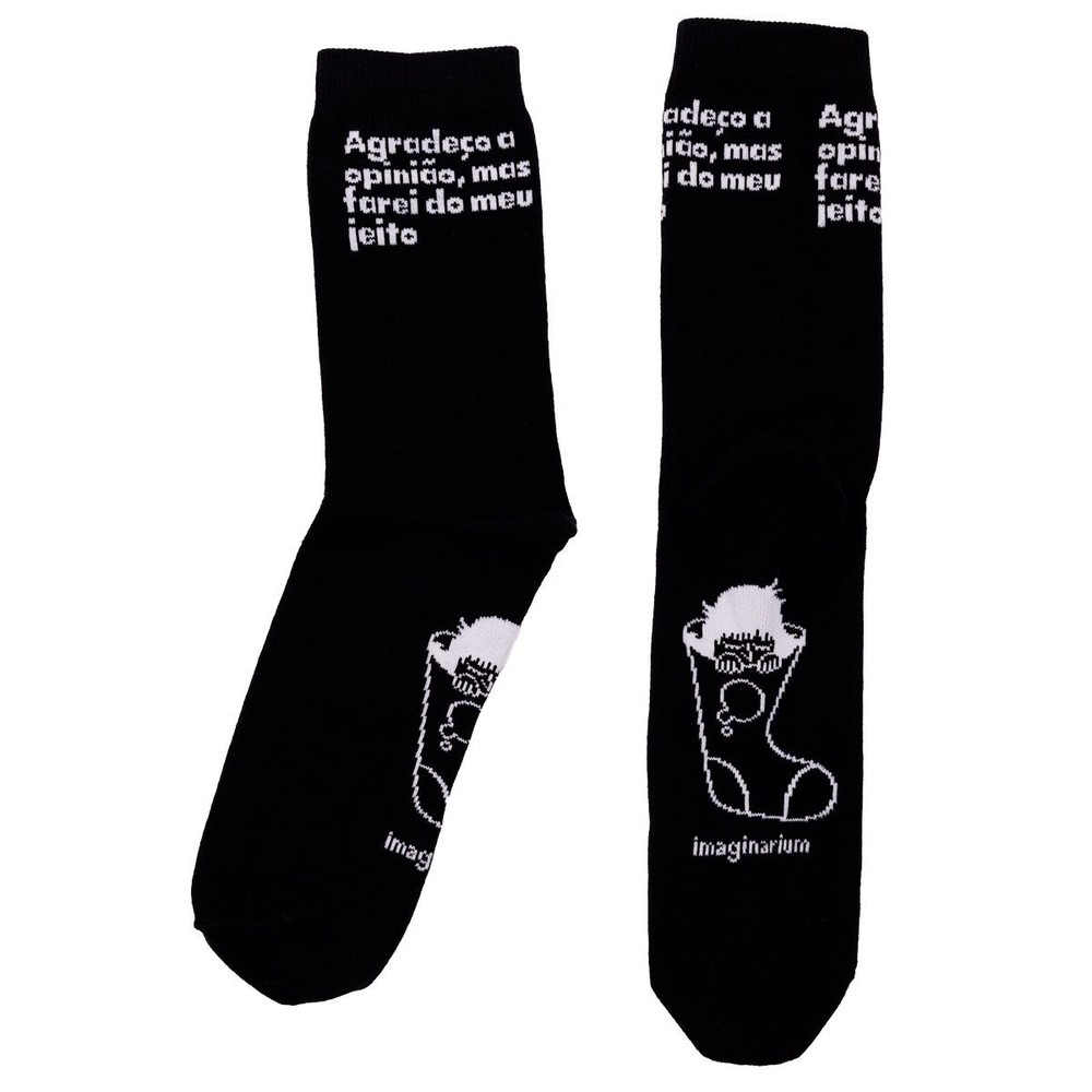 Meia amarguinhos agradeco a opiniao - Imaginarium em Oferta na Shopee