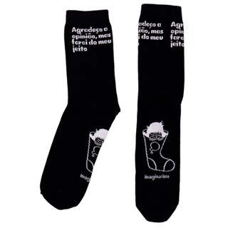 Meia amarguinhos agradeco a opiniao - Imaginarium em Oferta na Shopee