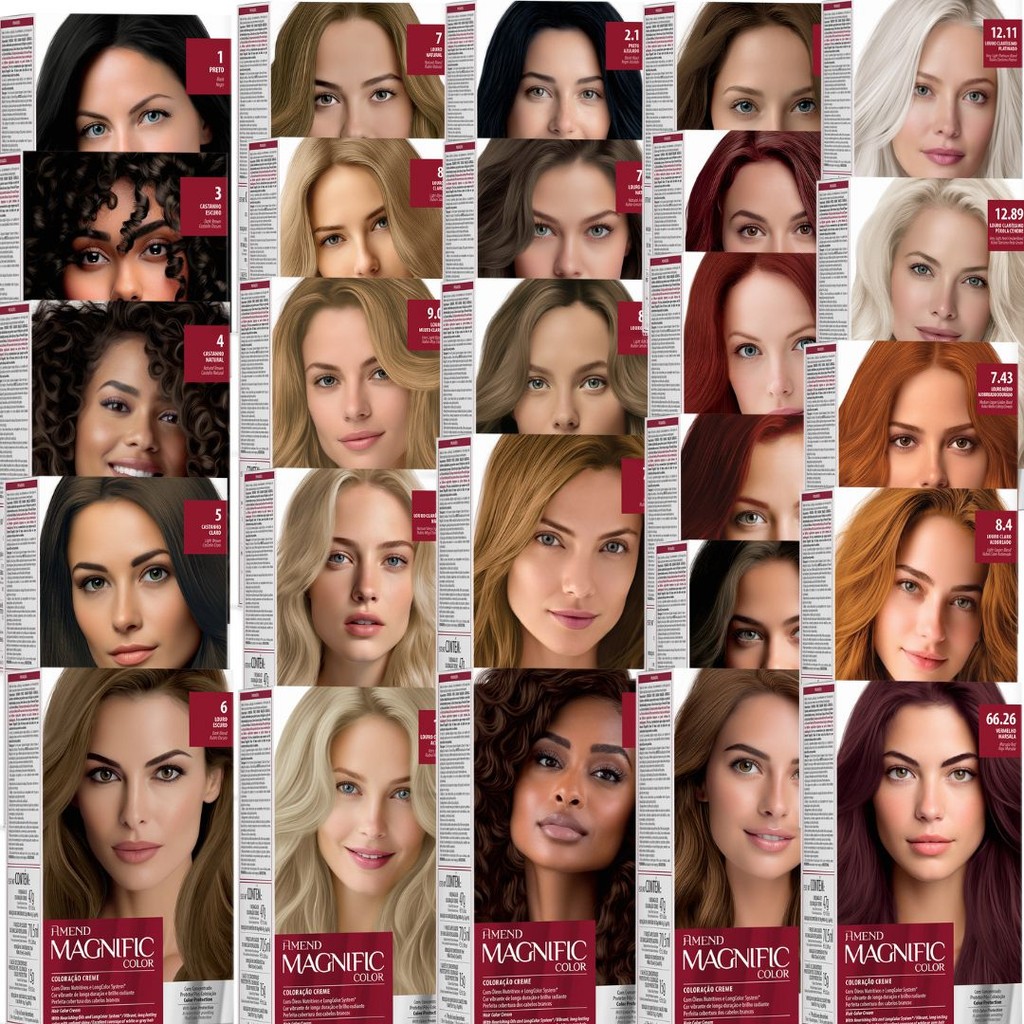 Coloração Magnific Amend Profissional - Escolha a Sua cor em Oferta na Shopee