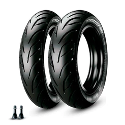 Kit Pneu Fazer 130/70-17+110/70-17 Ira Masked+2 Válvulas
