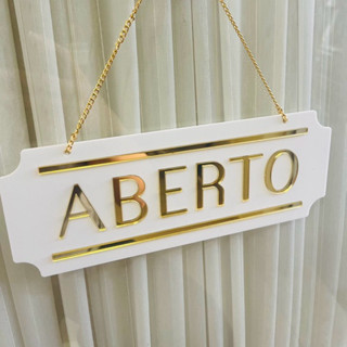 Placa Sinalização Aberto Fechado em Acrílico com Ventosa em Oferta na Shopee
