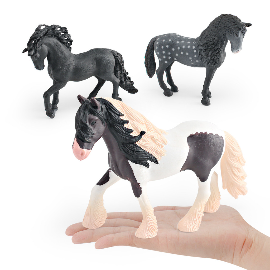Modelo de Cavalo Animal Selvagem de Simulação, Brinquedos de Decoração para Crianças, Cognição Andaluzia Mayenke