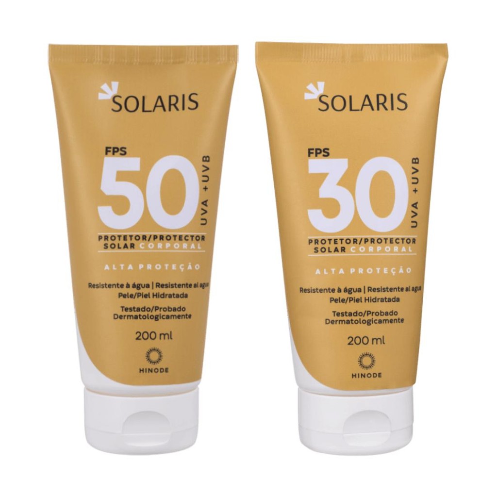 Kit Protetor Solar Corporal Solaris FPS 50 e 30 200ml Solaris