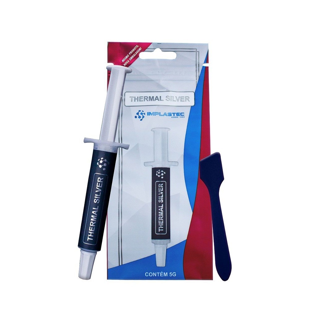 Pasta Térmica Thermal Silver Implastec 5g em Oferta na Shopee