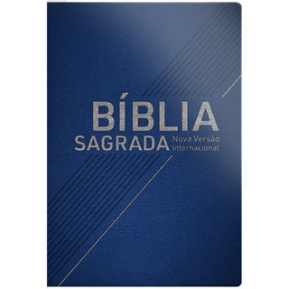 Bíblia Sagrada | NVI | Letra Grande | Capa Luxo Azul em Oferta na Shopee