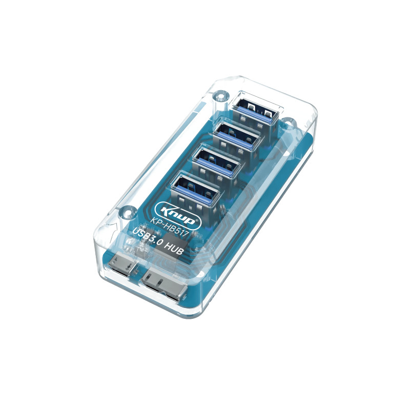Hub USB 3.0 4 Portas Hot Swap USB-B Knup KP-HB517 em Oferta na Shopee