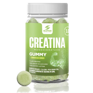 Creatina Gummies Pote Com 60 Unidades Super Nutrition Uva Verde em Oferta na Shopee
