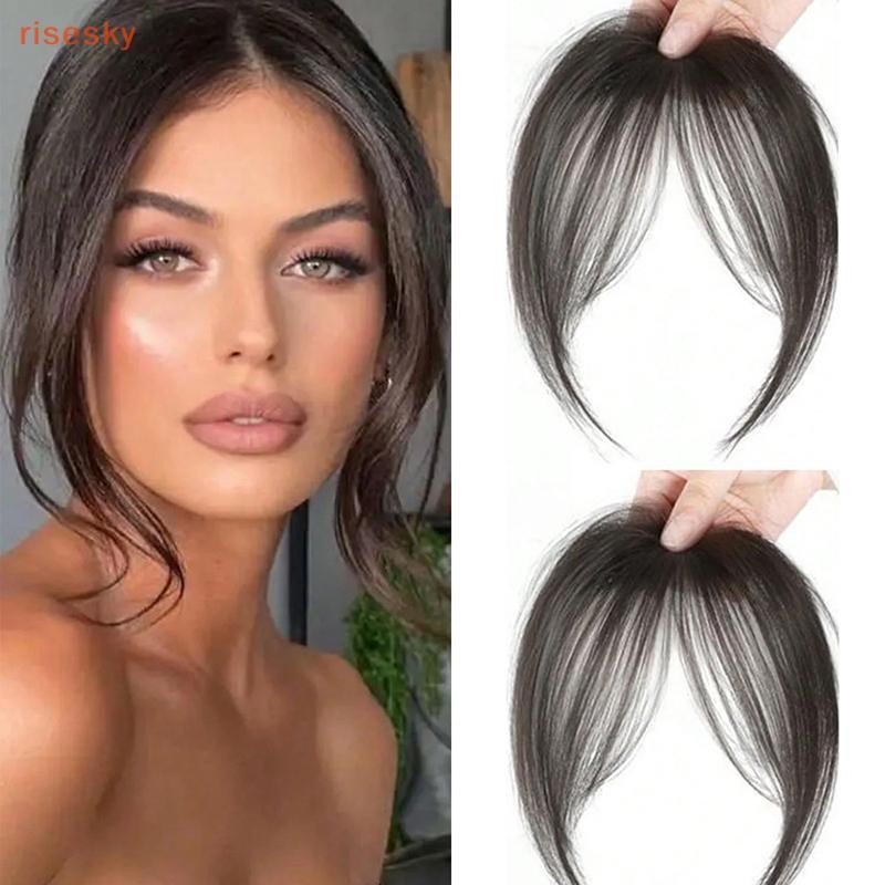 [risesky] Peruca De Cabelo Sintético Franja Peça Natural Extensões De Fofa Postiços Para Mulheres Acessórios De Estilo