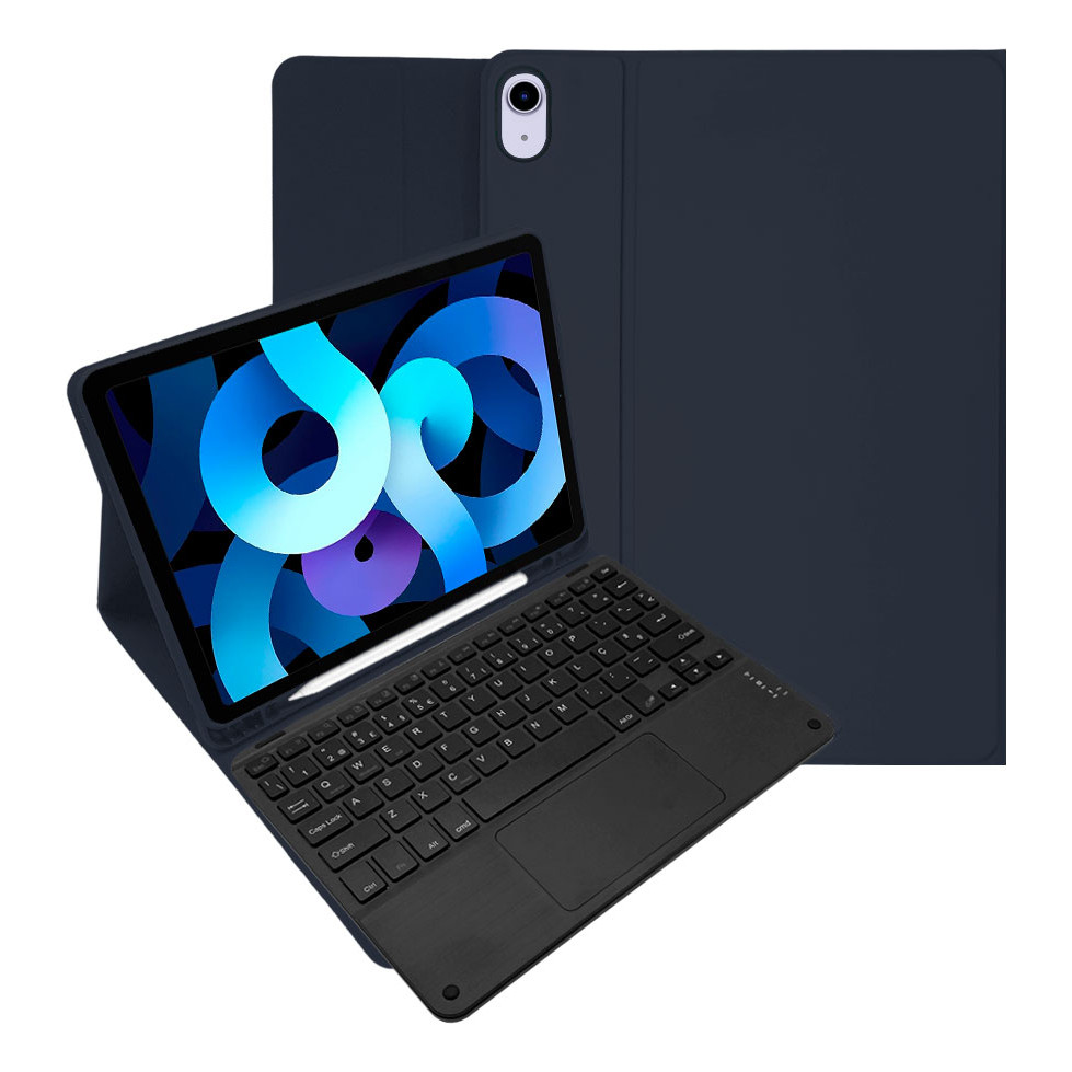 Capa Para iPad Air 4 2020 10.9 Polegadas Teclado E Touchpad
