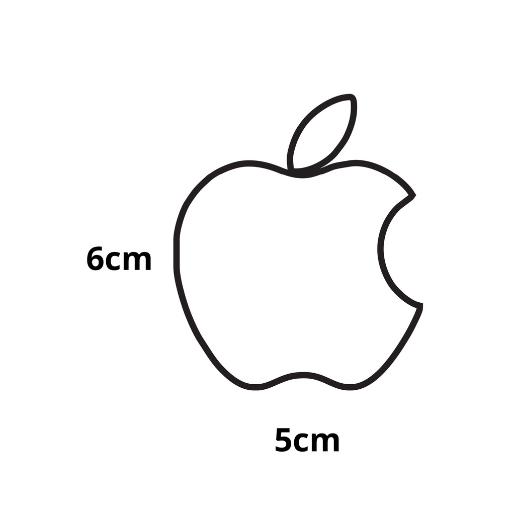 Adesivo Apple Maça 6x5cm Imac Iphone Ipad Diversas Cores Decoração Adesivos Celular