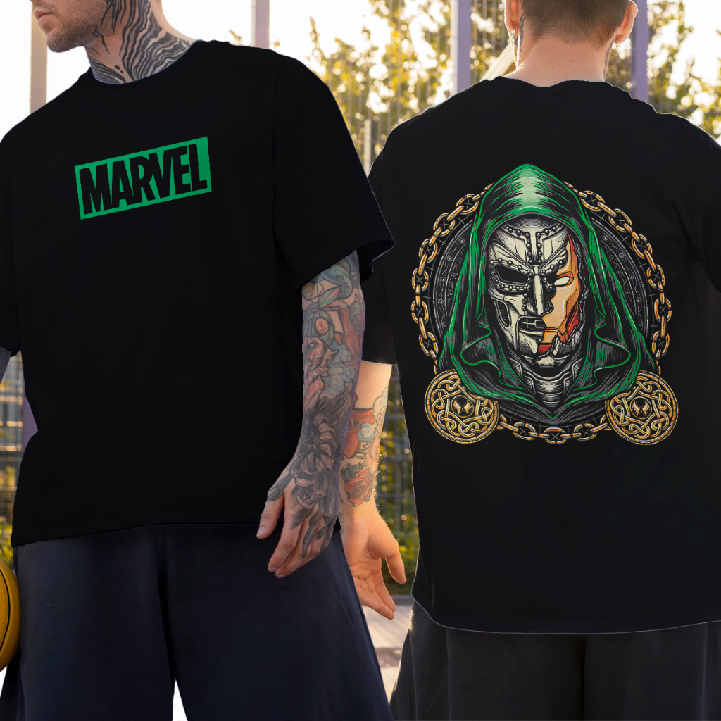 Camiseta Basica Algodao Doutor Destino Lançamento 2026 Homem De Ferro Unissex Adulto ao Plus Size Moda Fashion
