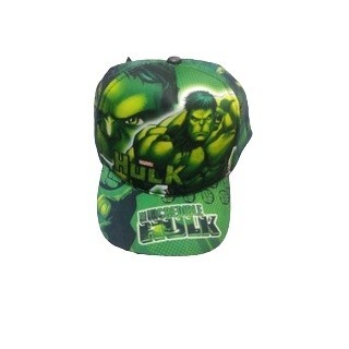 Boné Infantil Infanto Juvenil Hulk de Tecido Com Redinha Tela Estampado 5 a 12 anos com regulagem Super Mega Oferta!