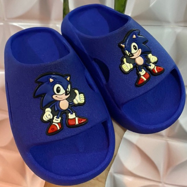 Chinelo Papete Nuvem Menino Emborrachado Infantil Sonic Personalizado Escola Confortavel em Oferta na Shopee