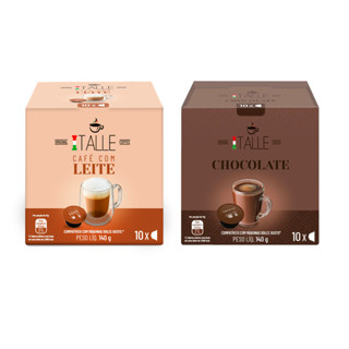 Cápsula Dolce Gusto Café com leite e Chocolate Café Italle 20 Und em Oferta na Shopee