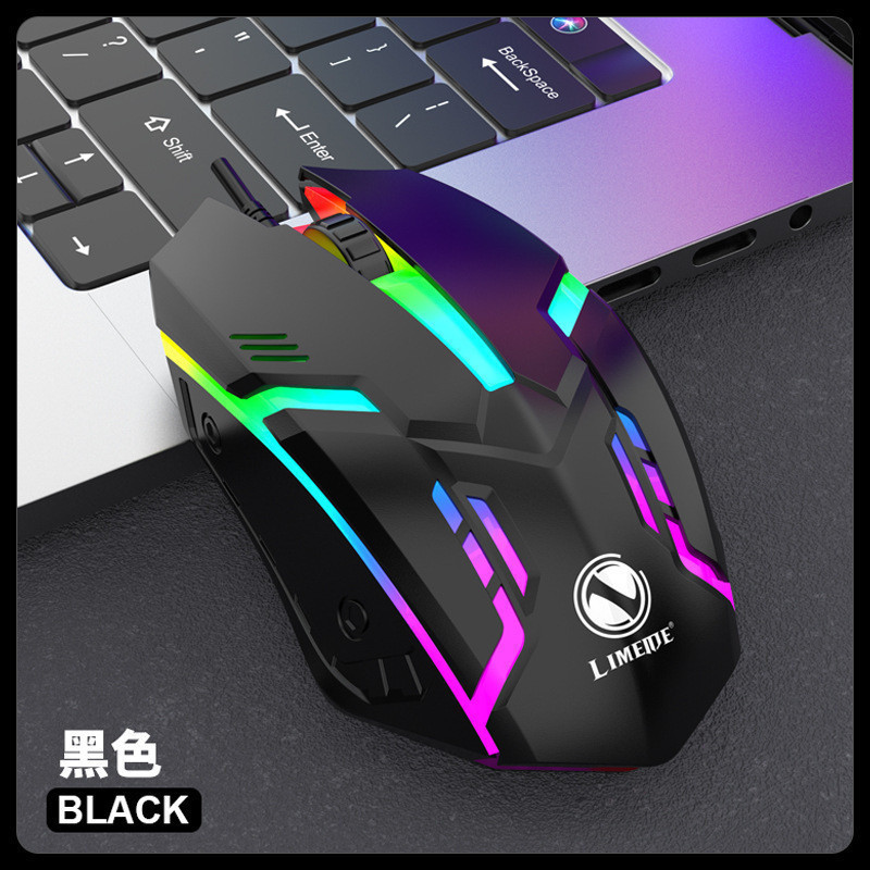 Mais barato Mouse Óptico Gamer RGB LDE Colorido USB Tomate MMO-G03