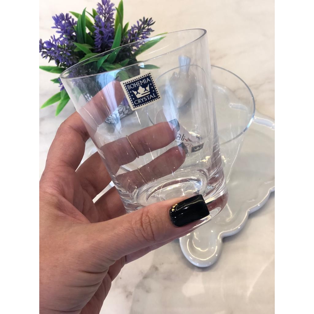 Unidade de copo baixo Sophia em cristal ecologico 340ml A9,8cm