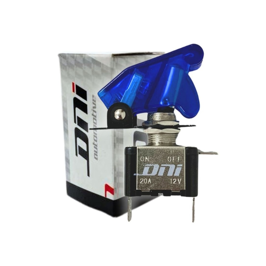 Chave Tic Tac Botão Liga Desliga 2 Posições Tipo Caça 12V Capa Azul LED DNI 2084-AZ em Oferta na Shopee