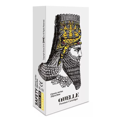 20 Cartucho Universal Quelle para Tatuagem Tattoo - 20 Unidades