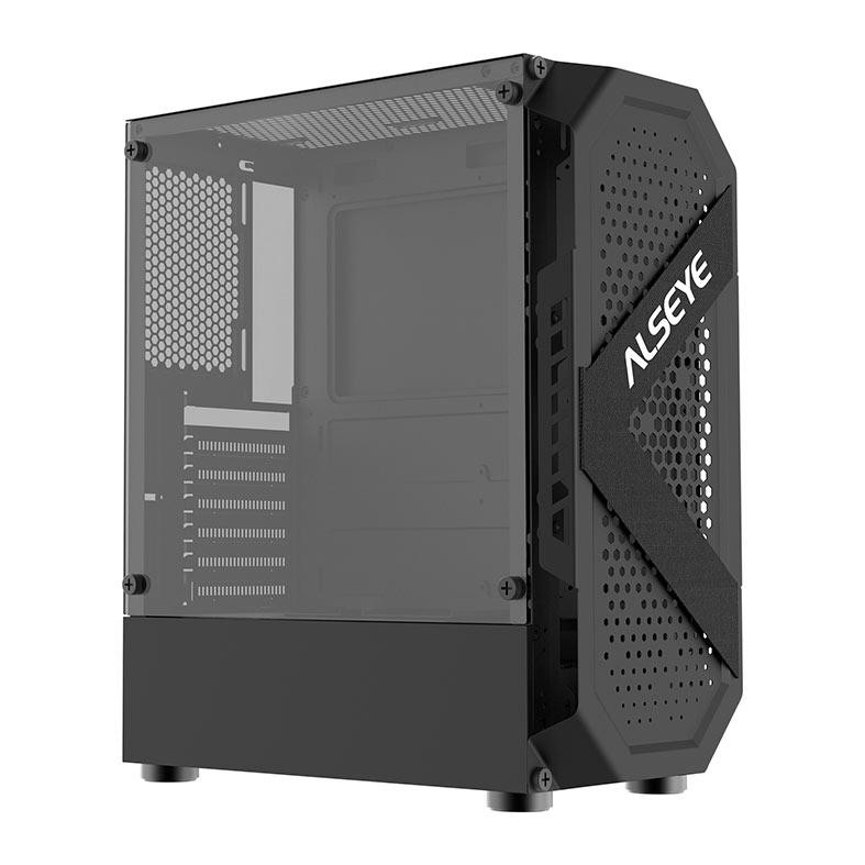 Gabinete Gamer Alseye Cream, Mid-Tower, Lateral de Vidro, Preto, CREAM-BK - Computers & Accessories