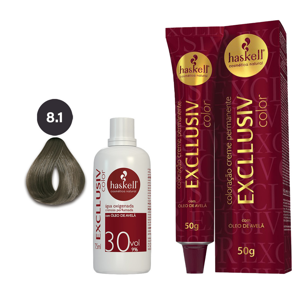 Haskell Coloração Creme 8.1 Excllusiv Color em Oferta na Shopee