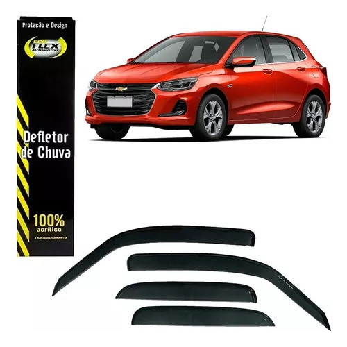 Calha De Chuva Slim Onix Hatch 2020 A 2025 4 Portas em Oferta na Shopee