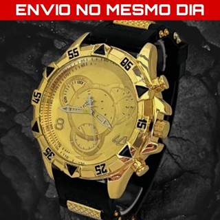 Relógio masculino 18k borracha silicone em Oferta na Shopee