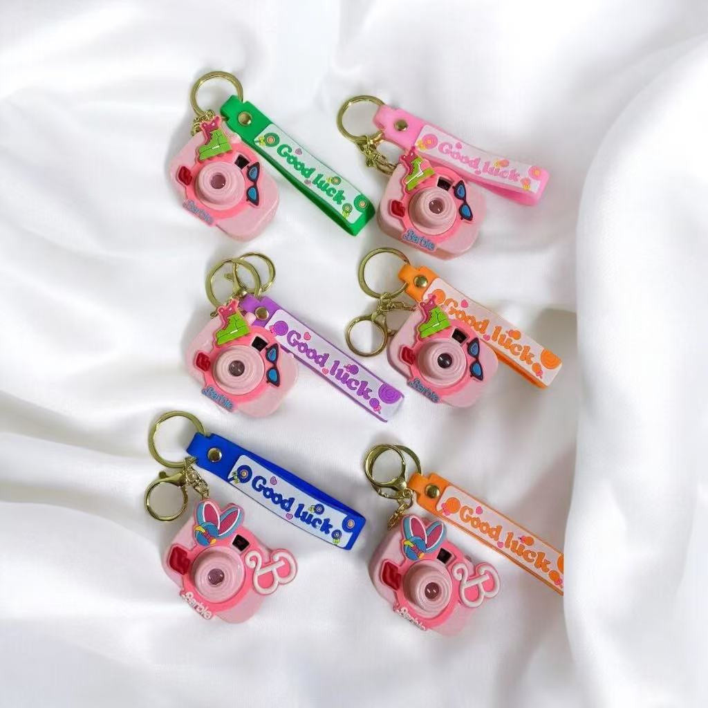 Novidade Novo Chaveiro Câmera Cachorro Projetor Projeção Cute Cartoon Key Chain Cor Sortido