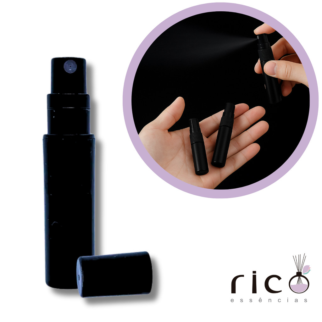 Kit Frasco Amostra de Perfume Spray Black 2ml 10 e 25 Unidades