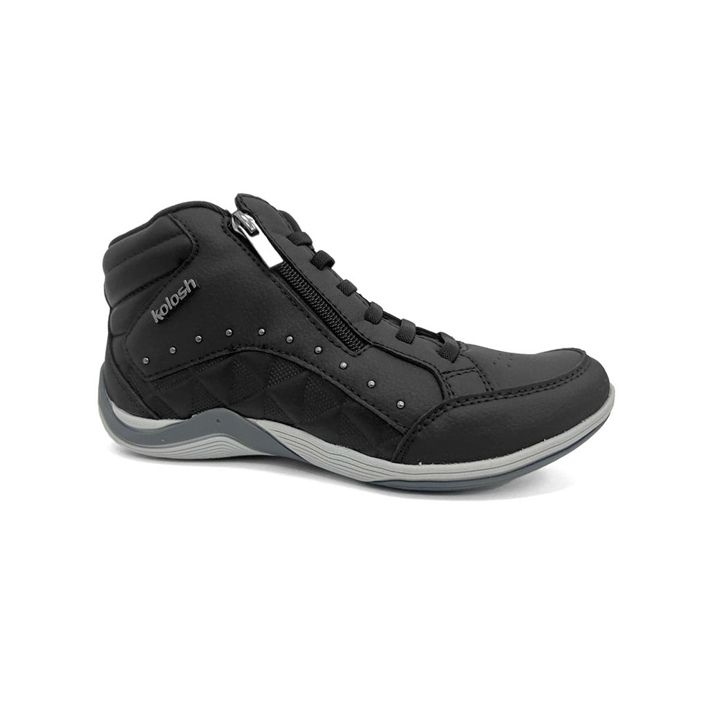 Kolosh Tenis Feminino Casual Cano Medio C3671 Preto
