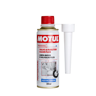 LIMPEZA BICO VALVULA MOTUL VALVE INJECTOR CLEAN FLEX 200ML em Oferta na Shopee