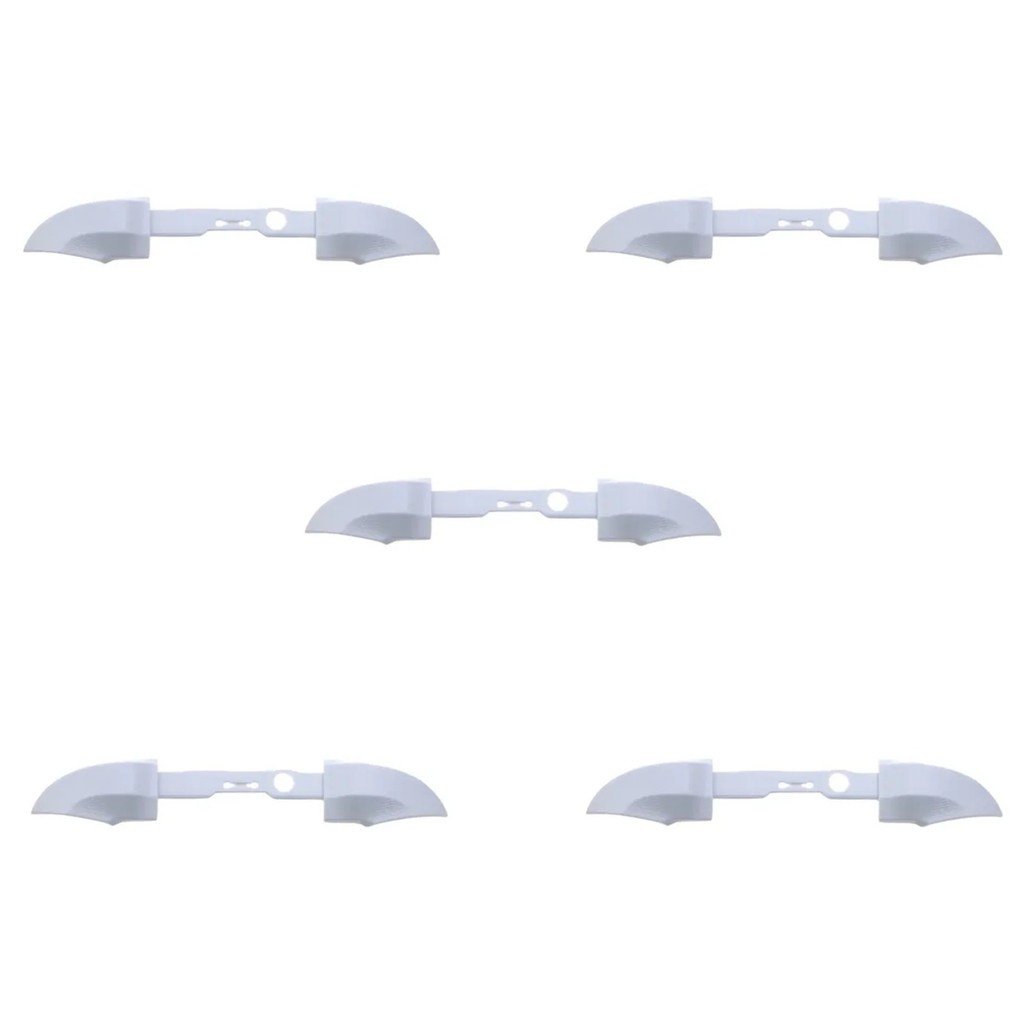 kit 5 Botão Gatilho Branco Reparo LB RB Controle Para Xbox Serie S X