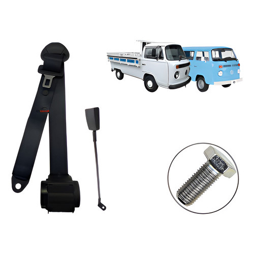 Kit Cinto De Segurança 1 Banco Motorista Vw Kombi Pick-up