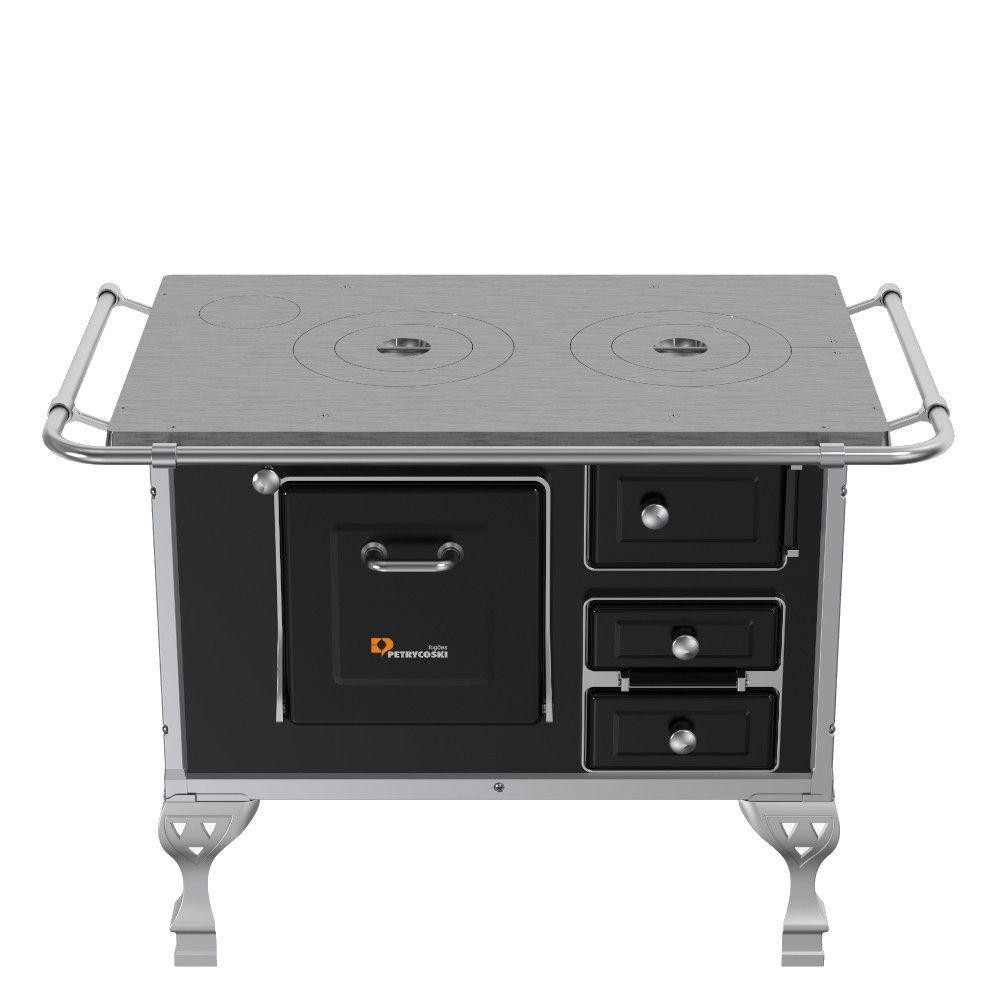 Fogão a Lenha Petrycoski N1 Saída Esquerda Chapa Ferro Fundido em Oferta na Shopee