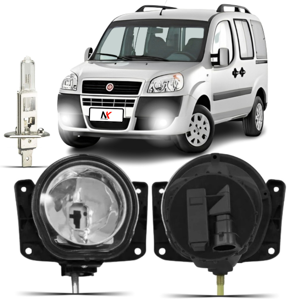 Farol Milha Fiat Doblo 2010 2011 2012 2013 2014 á 2016 + Lâmpada