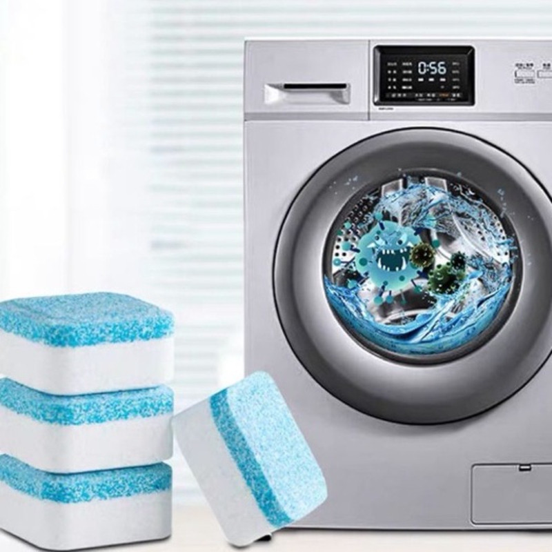 Kit 10 Limpador de máquina de lavar, comprimido efervescente sólido para remover manchas